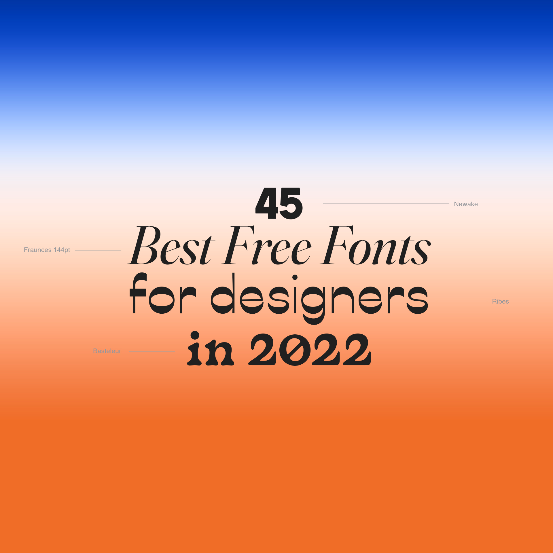 45 Best Free Fonts for Designers and Creatives in 2022