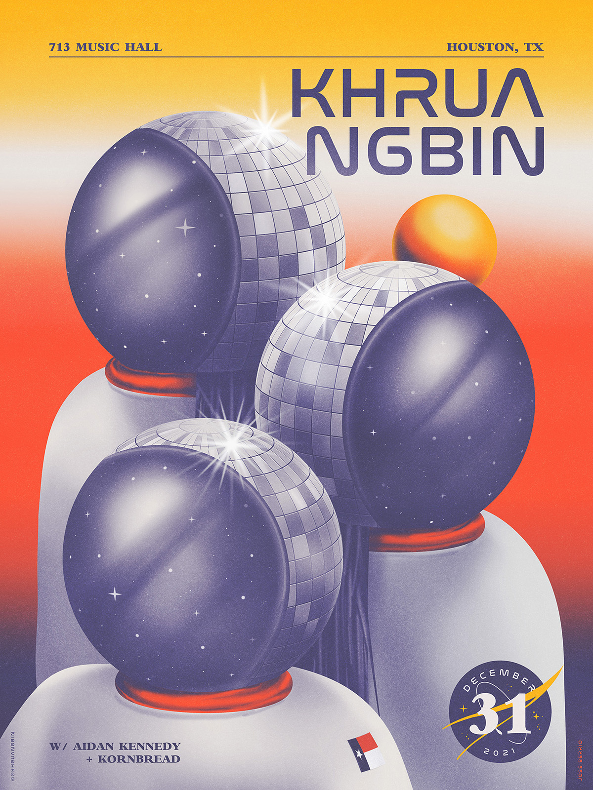 Jose Berrio Mashes Up Analogue Textures and Typography to Create Retro-Futuristic Illustrations