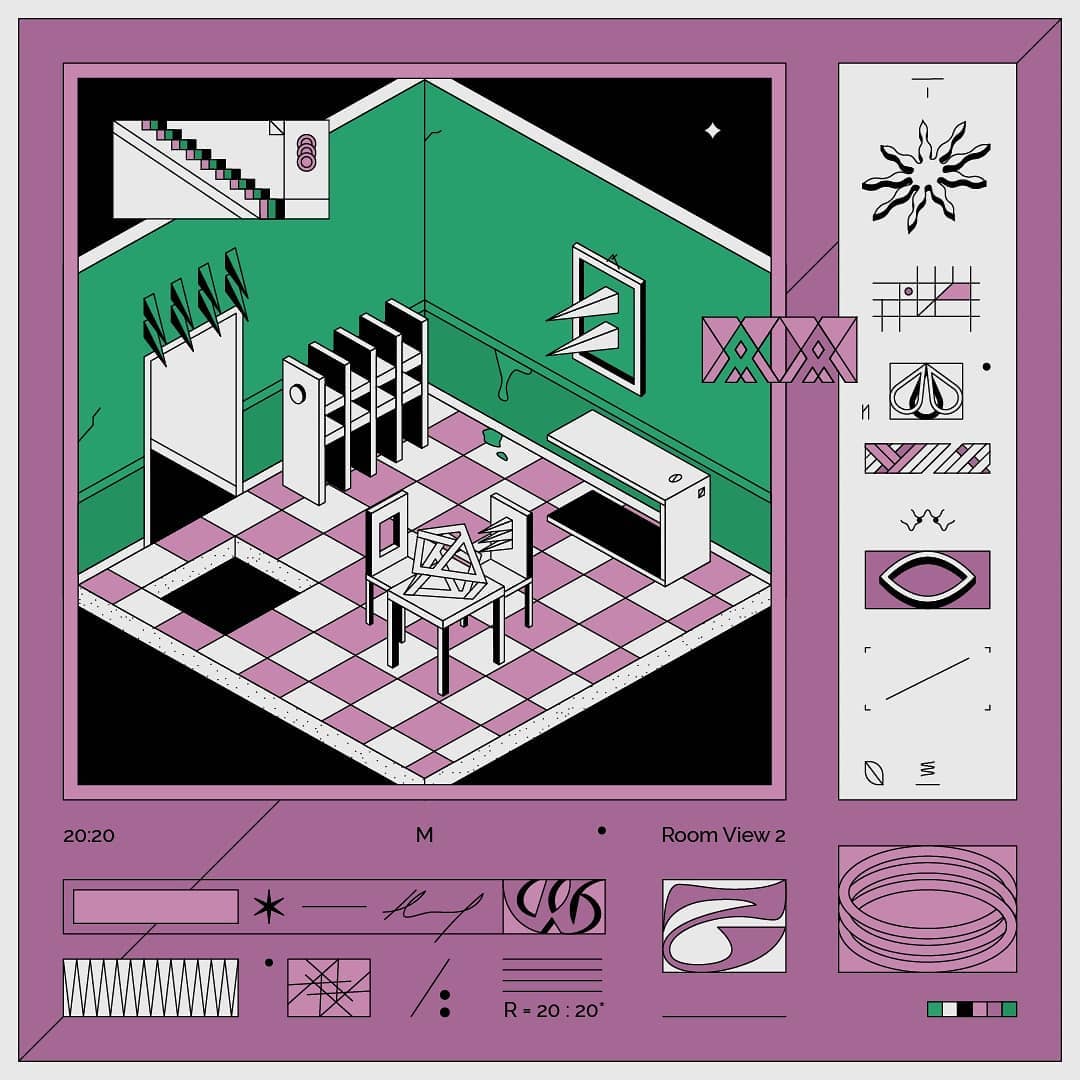 Vladimir Hadzic’s Colorful Gridded Compositions