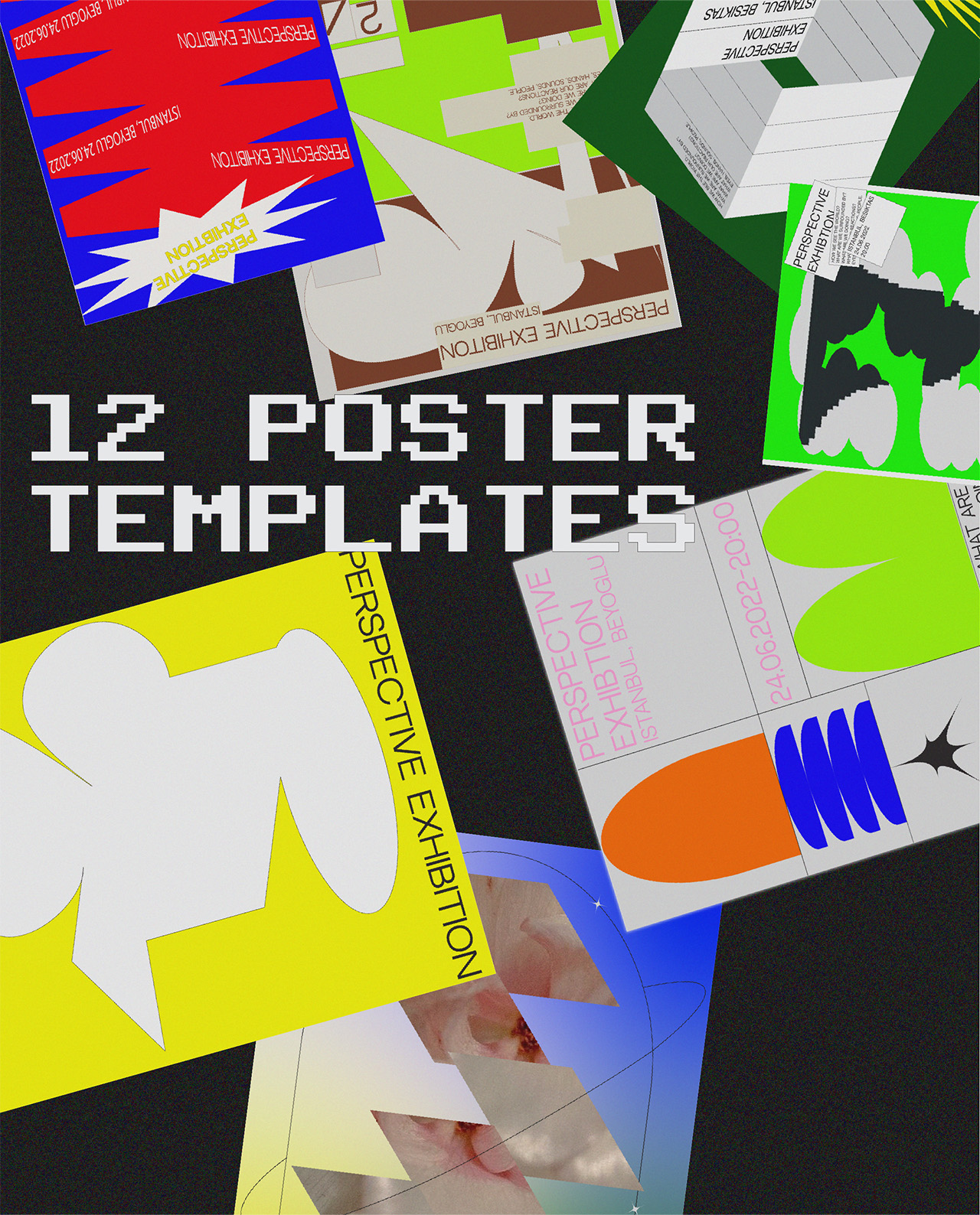 12 Brutal Poster Templates