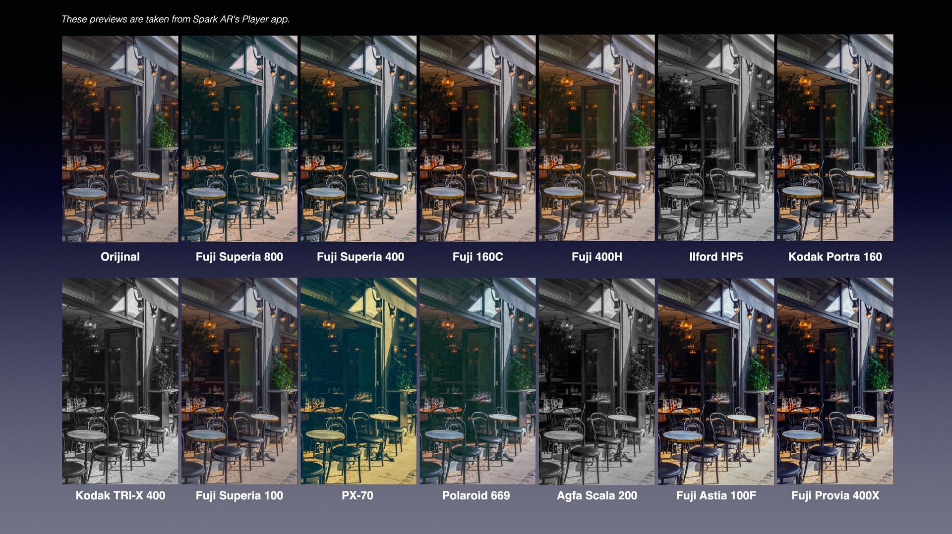 29 Film Color LUTs for Spark AR gallery image 3