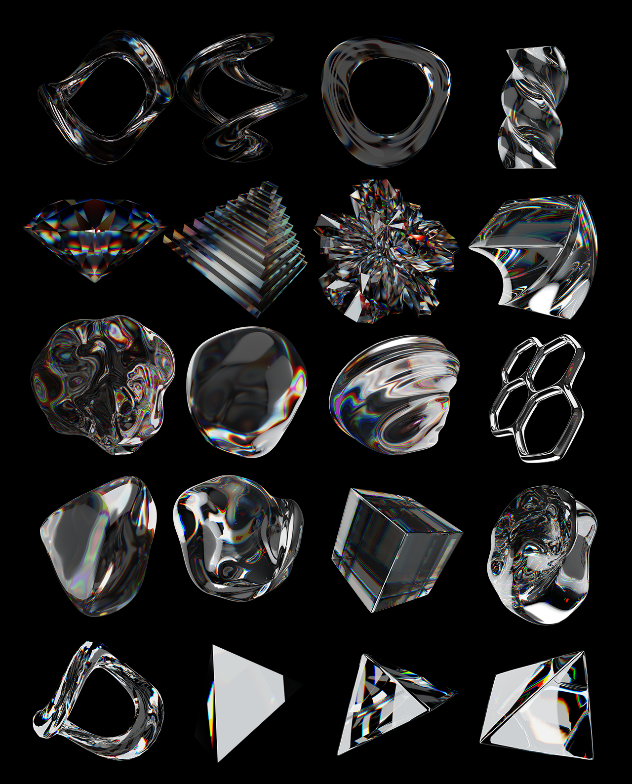 3D Chromatic Shapes Pack gallery image 3
