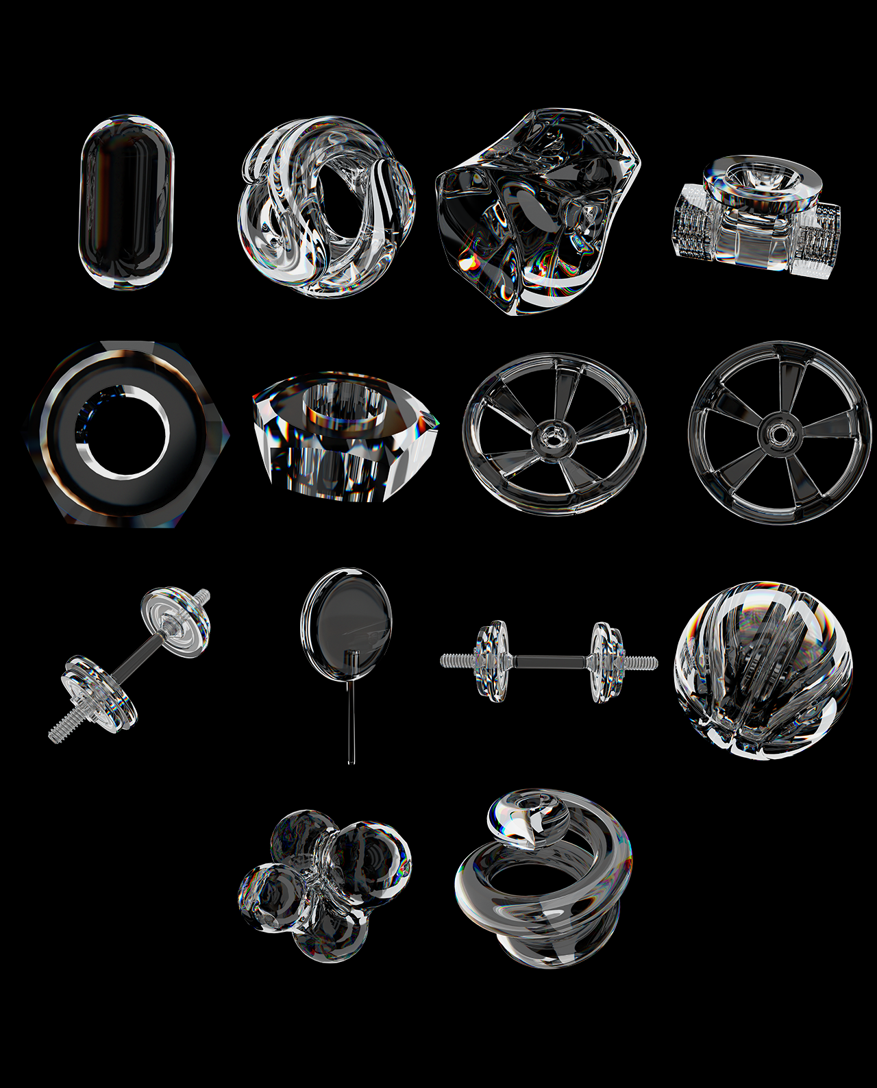 3D Chromatic Shapes Pack gallery image 7