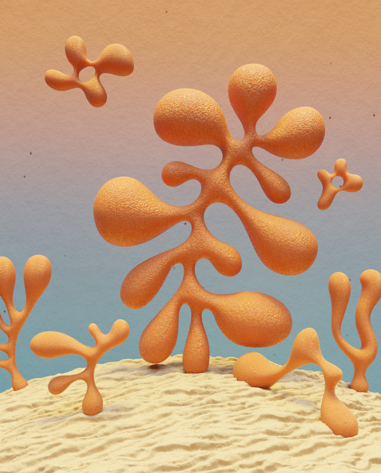 3D Floral Shapes - 95 Shapes with 15 Material