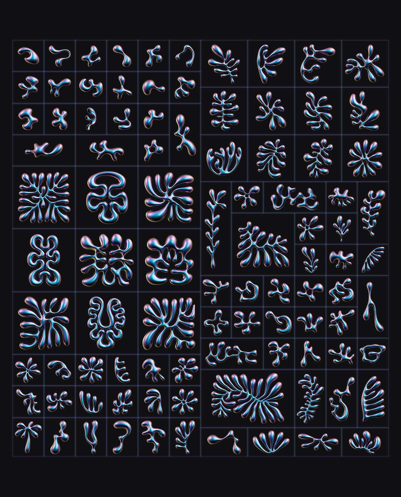 3D Floral Shapes - 95 Shapes with 15 Material gallery image 10