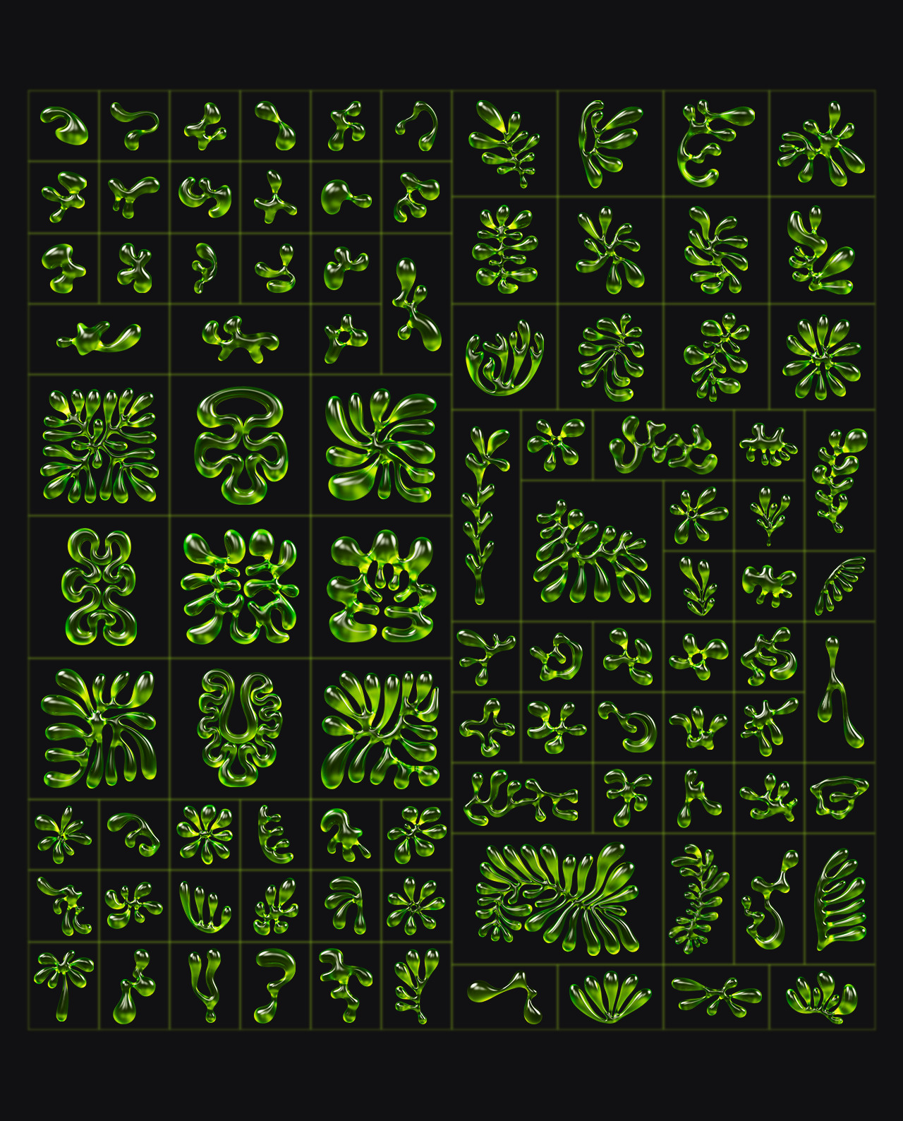 3D Floral Shapes - 95 Shapes with 15 Material gallery image 11