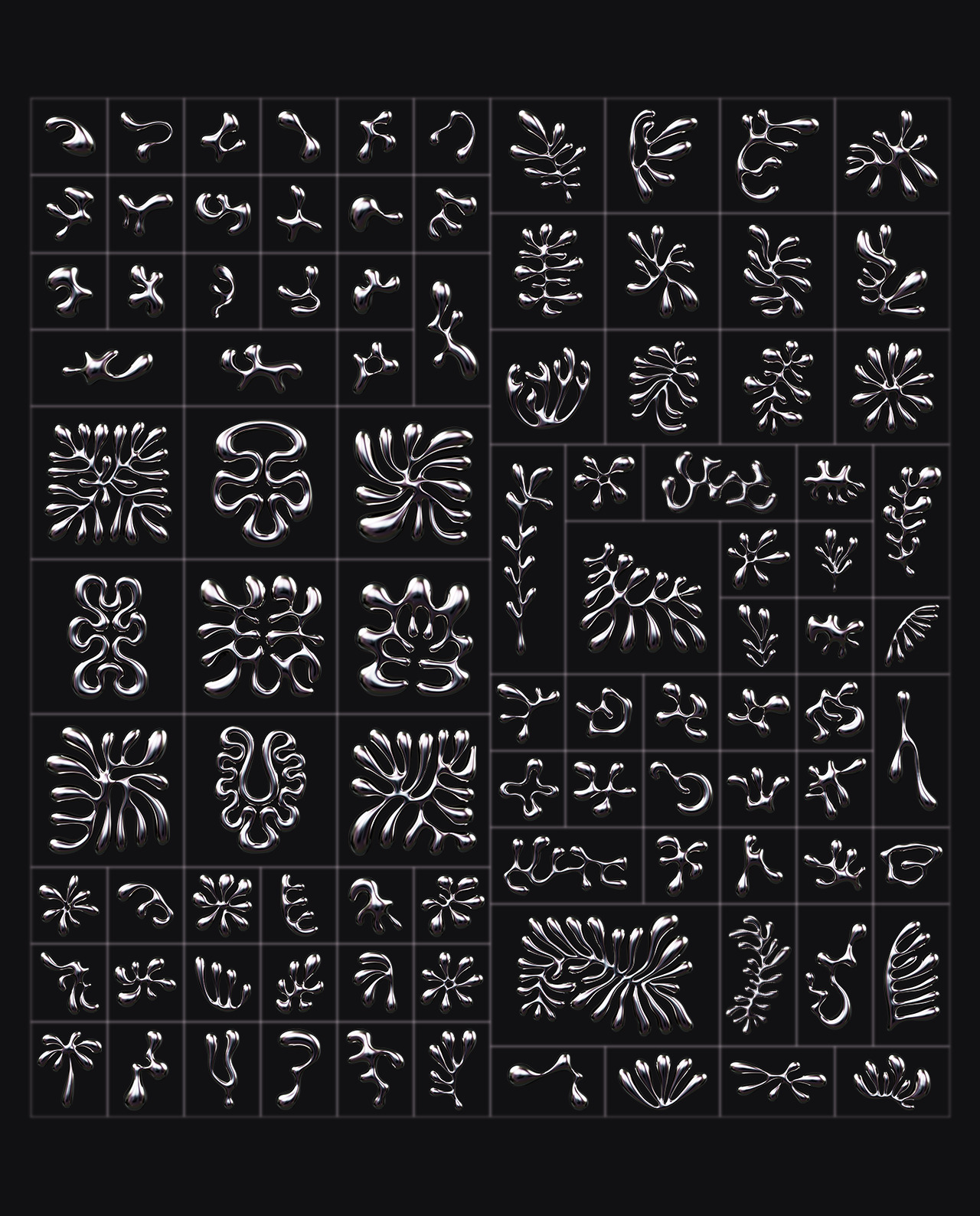 3D Floral Shapes - 95 Shapes with 15 Material gallery image 12