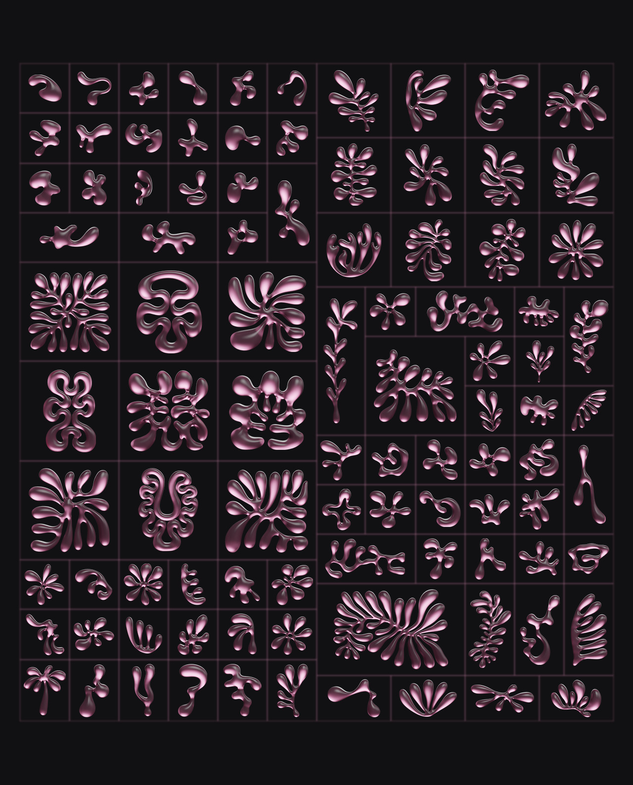 3D Floral Shapes - 95 Shapes with 15 Material gallery image 13