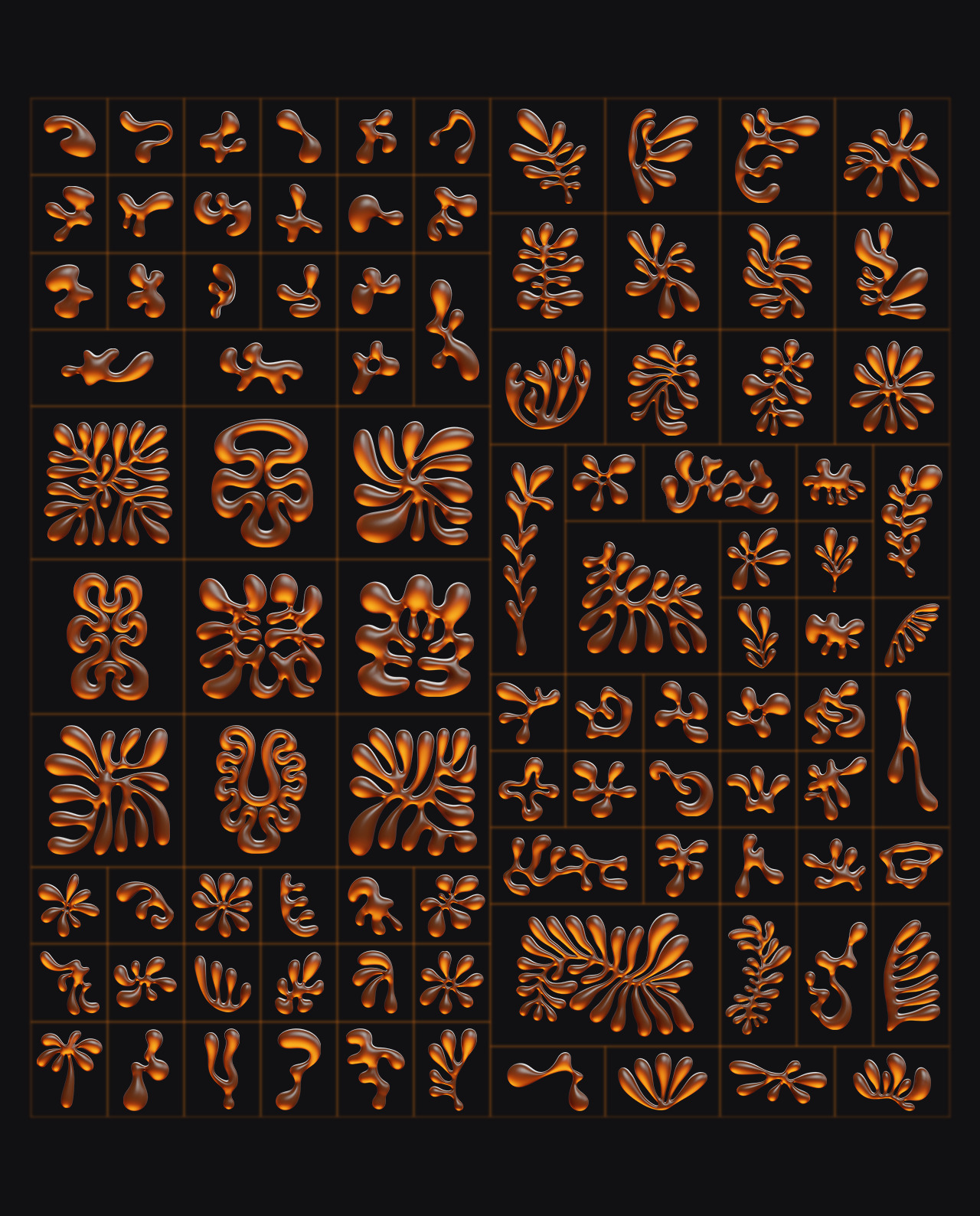 3D Floral Shapes - 95 Shapes with 15 Material gallery image 14