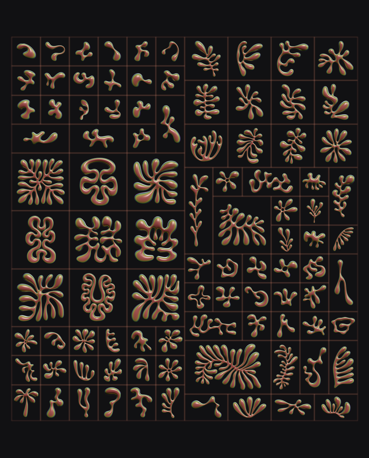 3D Floral Shapes - 95 Shapes with 15 Material gallery image 15