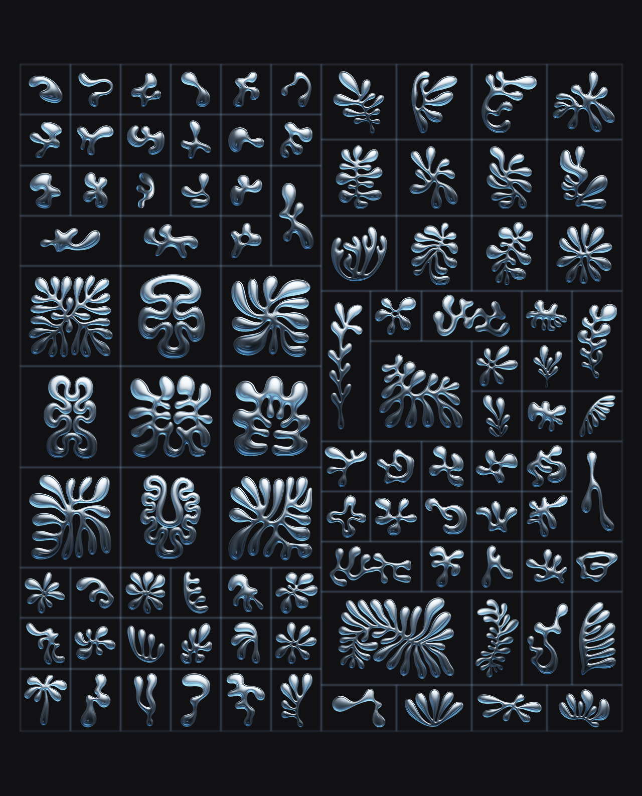 3D Floral Shapes - 95 Shapes with 15 Material gallery image 16