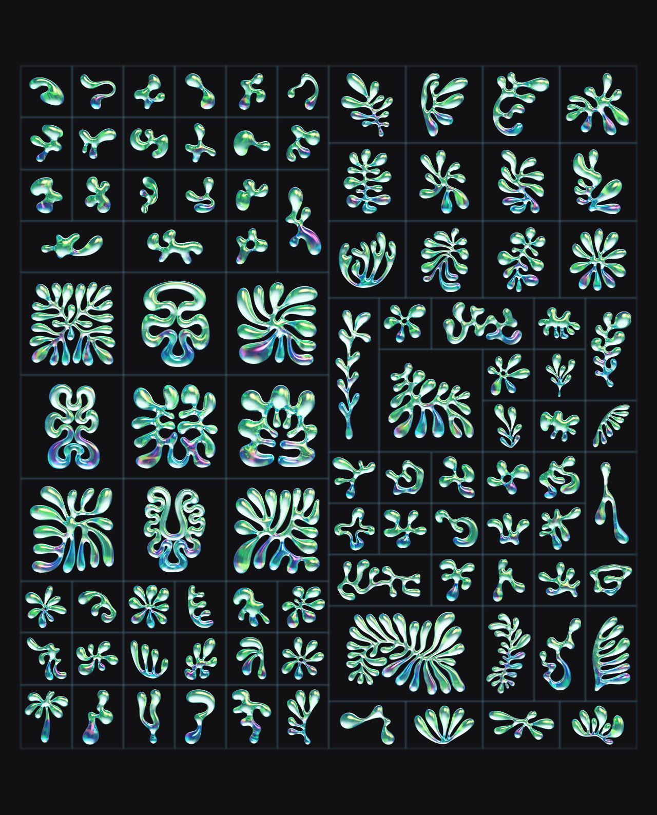 3D Floral Shapes - 95 Shapes with 15 Material gallery image 17