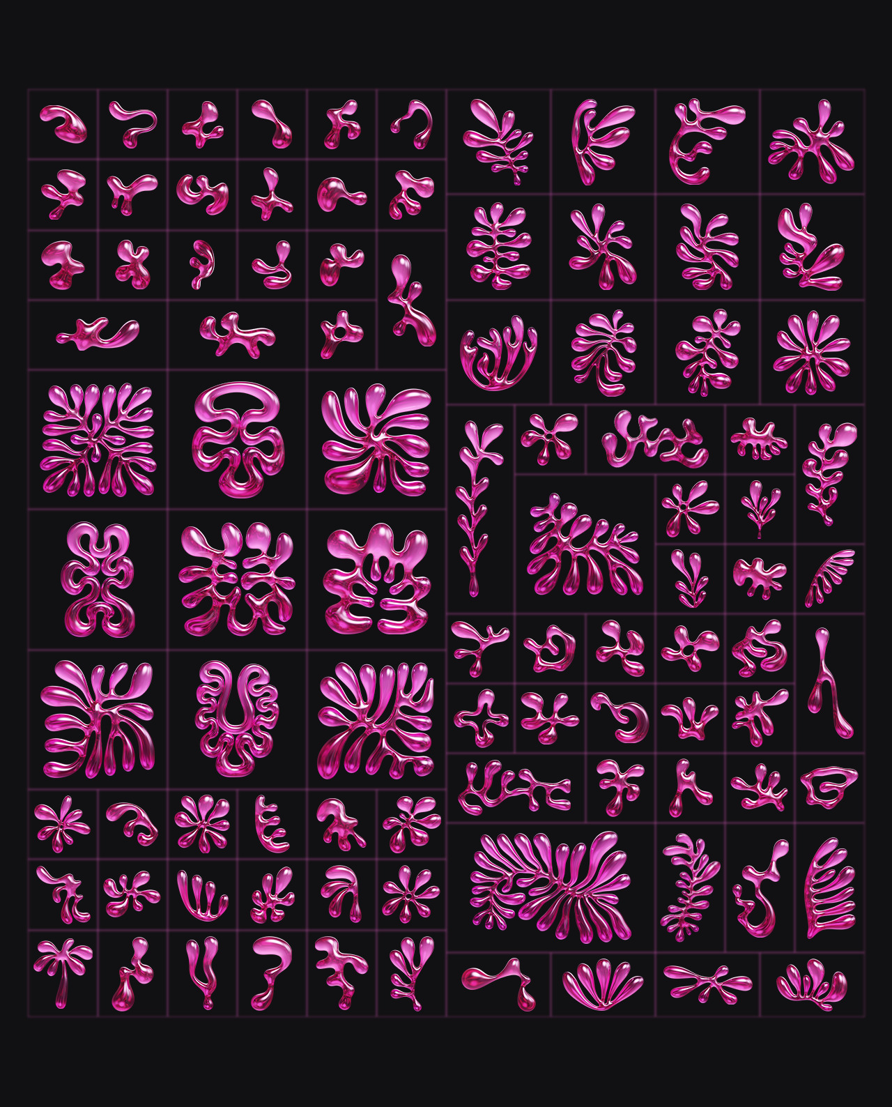 3D Floral Shapes - 95 Shapes with 15 Material gallery image 18