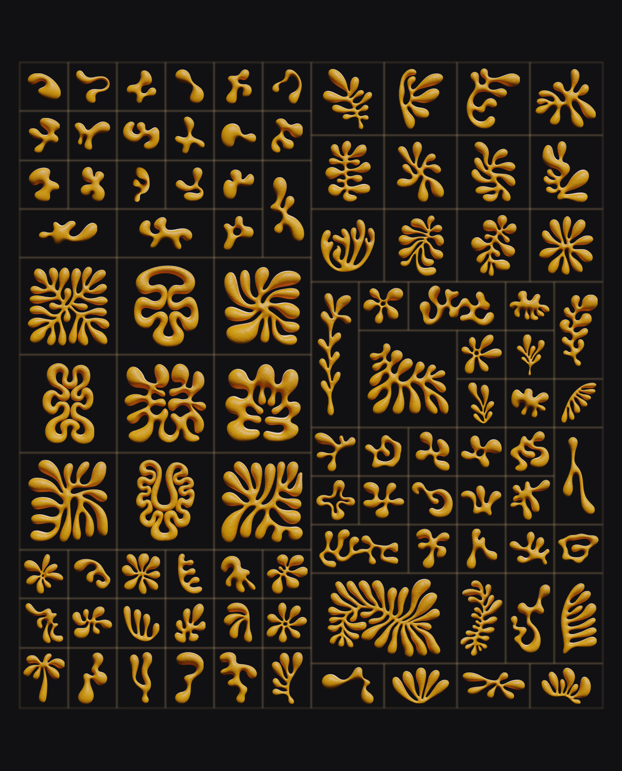 3D Floral Shapes - 95 Shapes with 15 Material gallery image 22