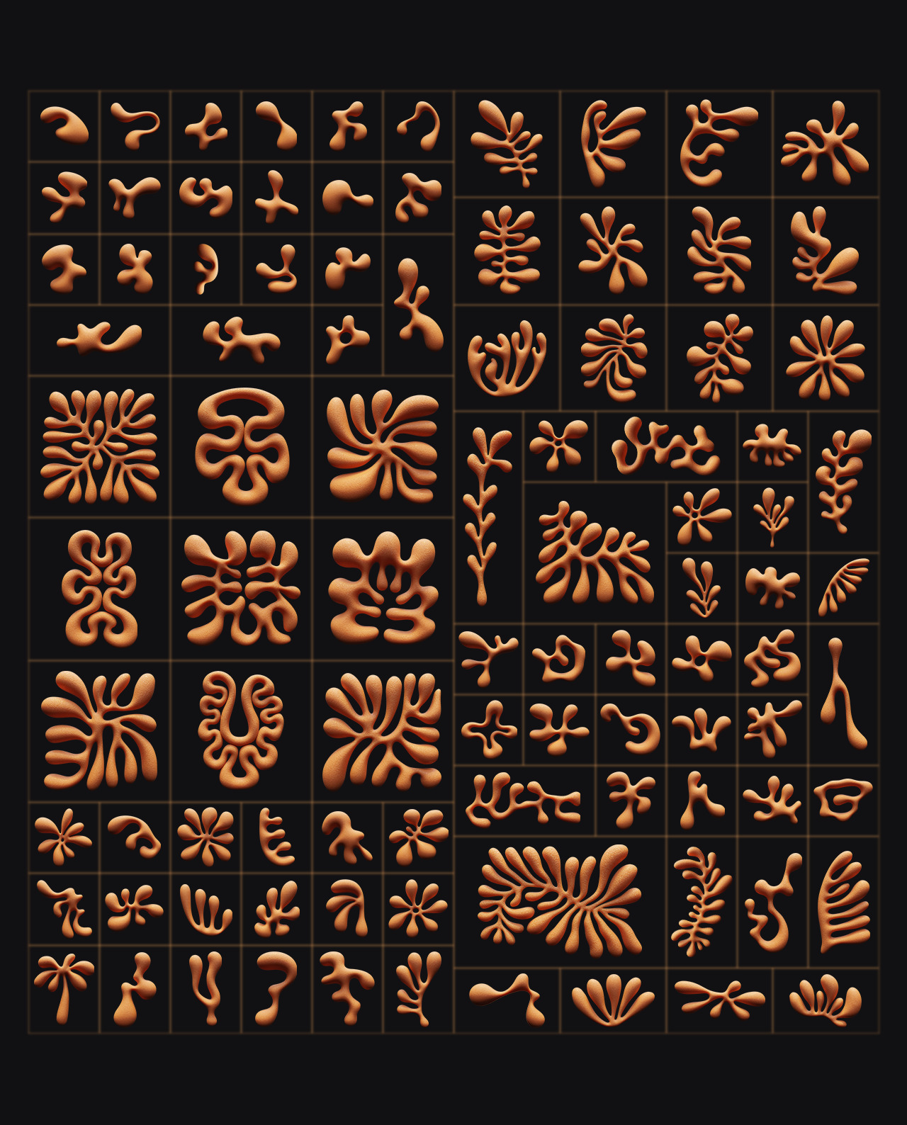 3D Floral Shapes - 95 Shapes with 15 Material gallery image 23