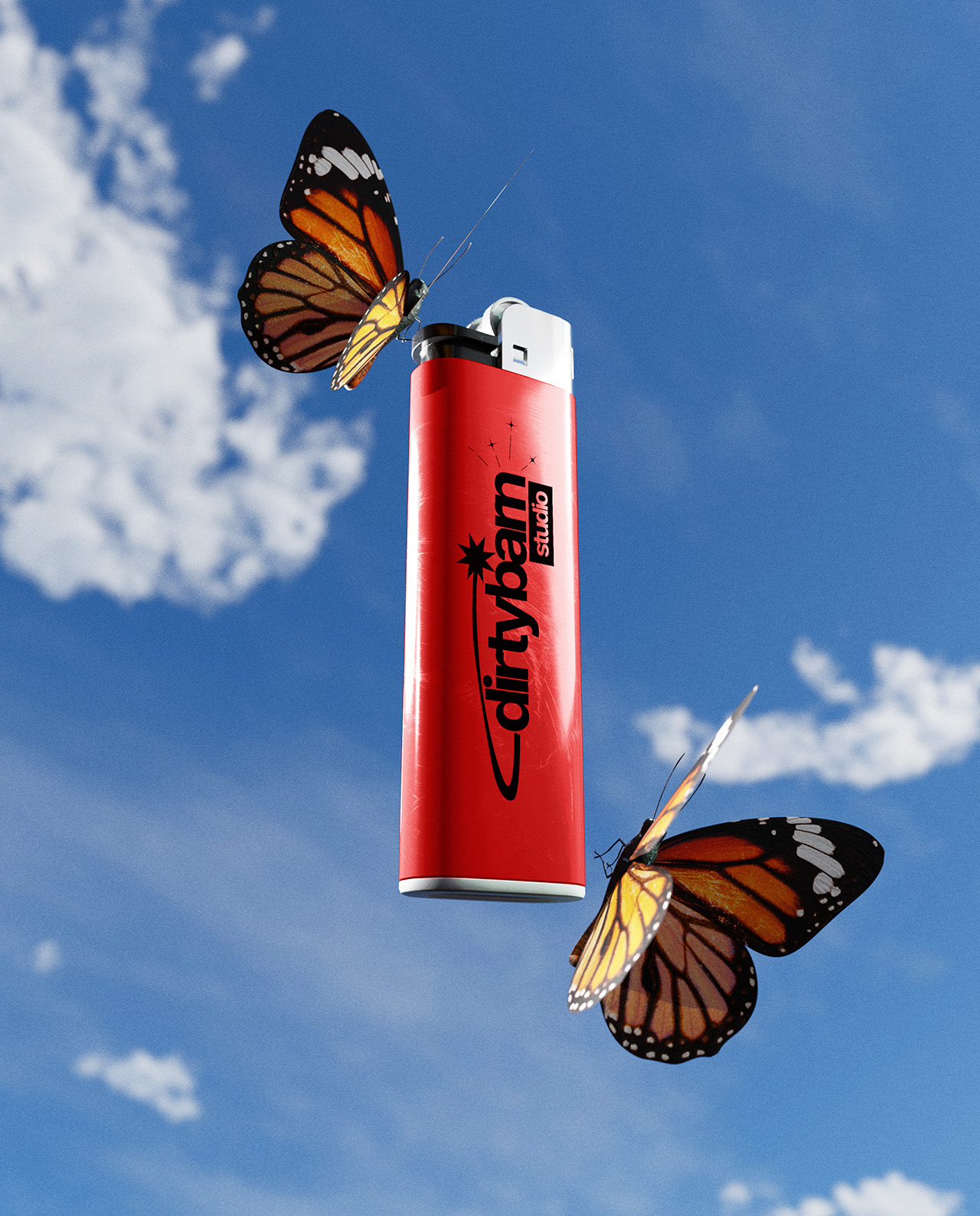 3D Lighter Mockup - 5 Scenes gallery image 3