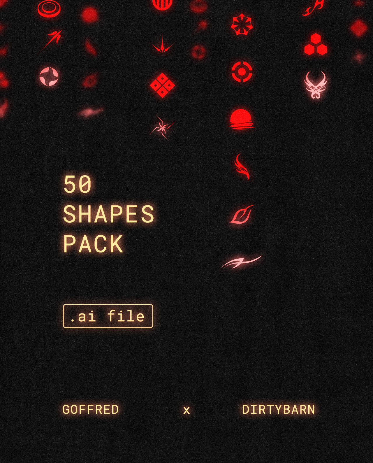 Design Elements Pack #4: 50 Unique Shapes (Free)