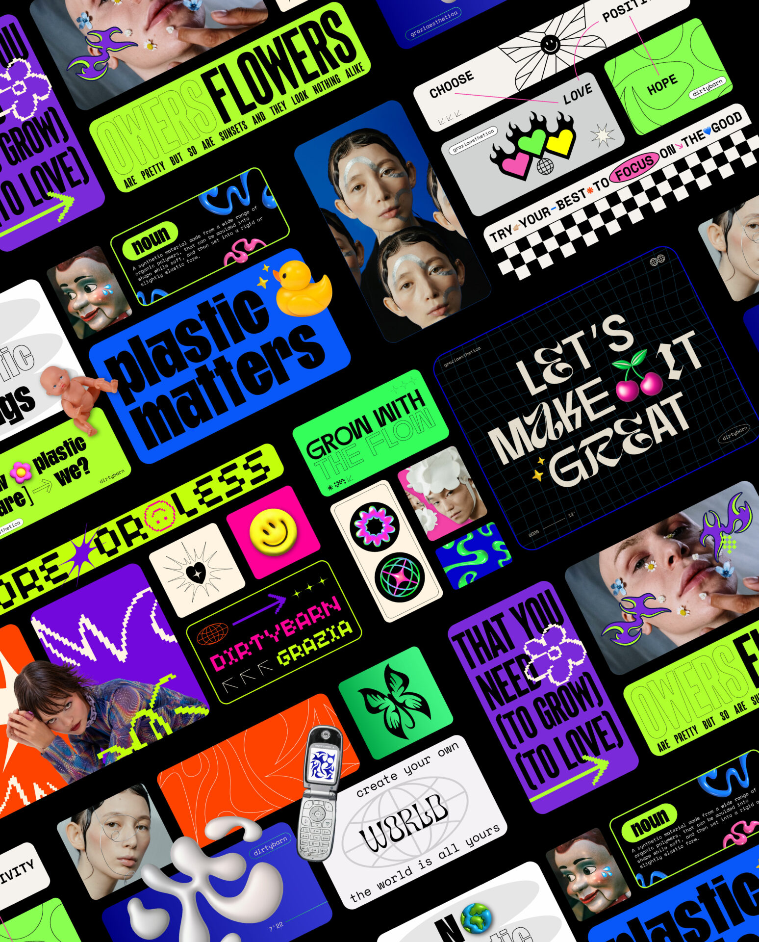 Bento Grid Social Media Templates - 6 Layouts