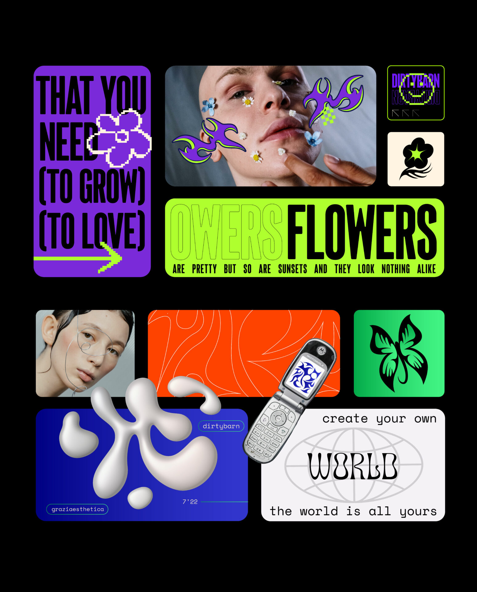 Bento Grid Social Media Templates - 6 Layouts gallery image 4