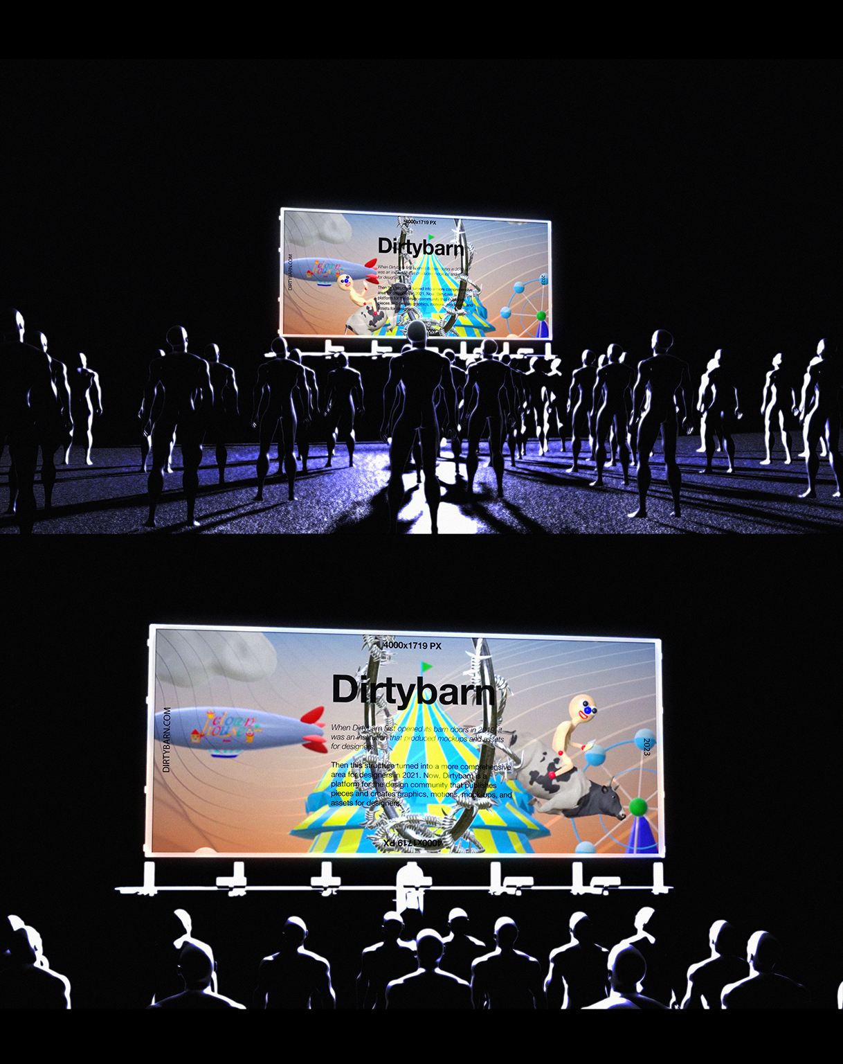 Billboard Video Mockup with the Crowd gallery image 2