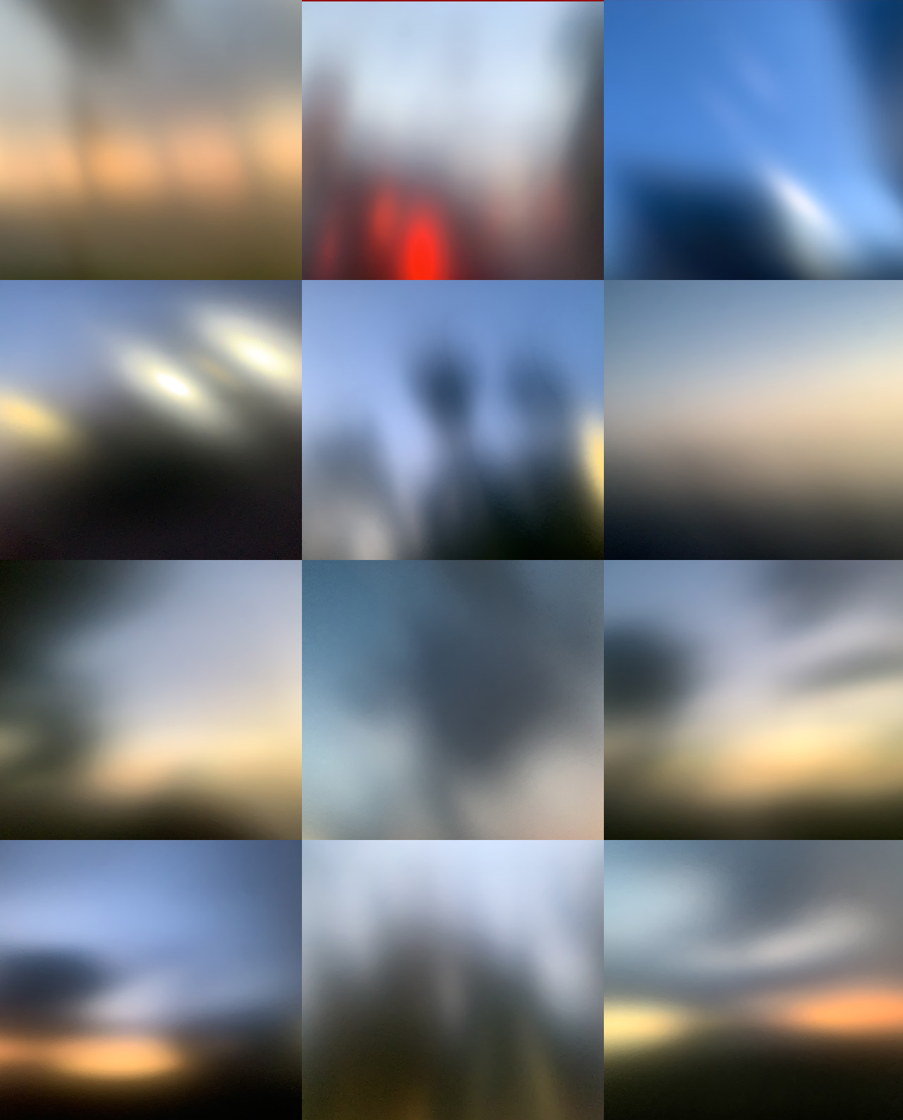 Blurry Sky & City Stock Images - 600 Pieces