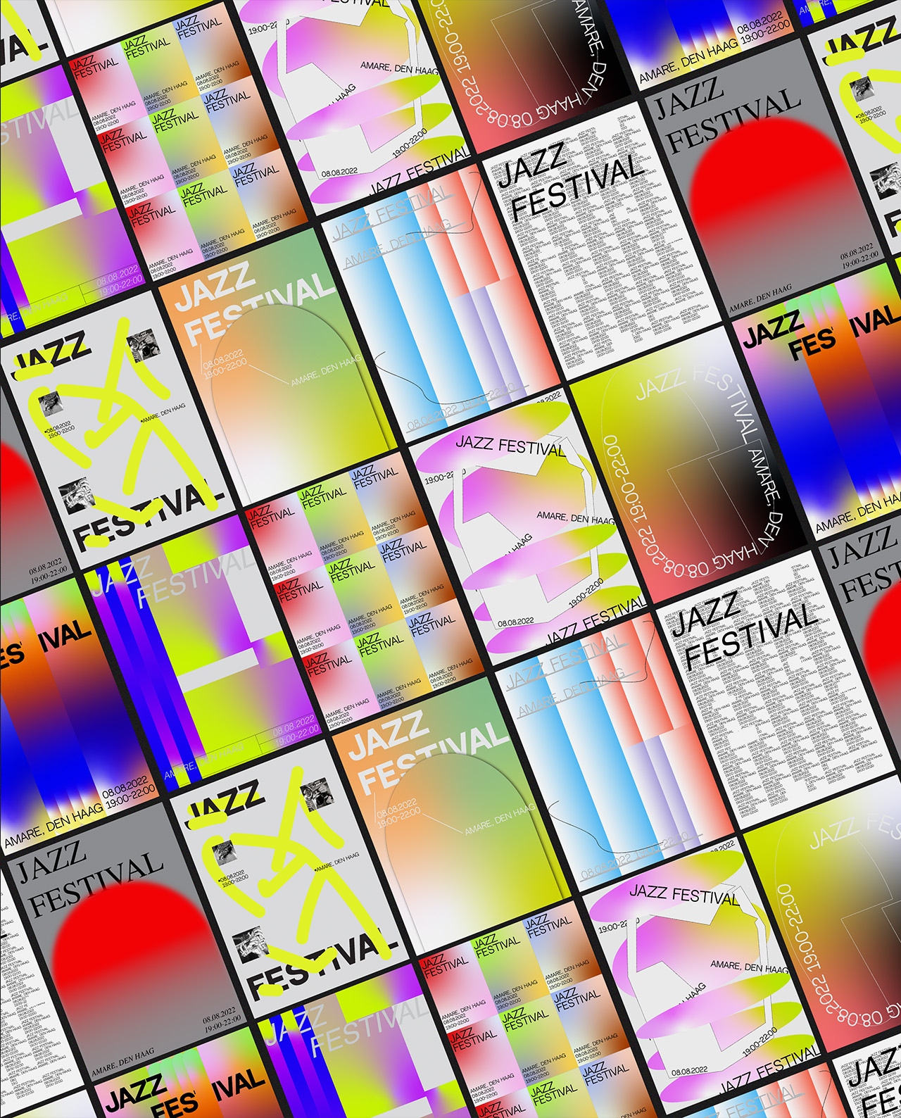 Brutal and Gradient Poster Templates #2
