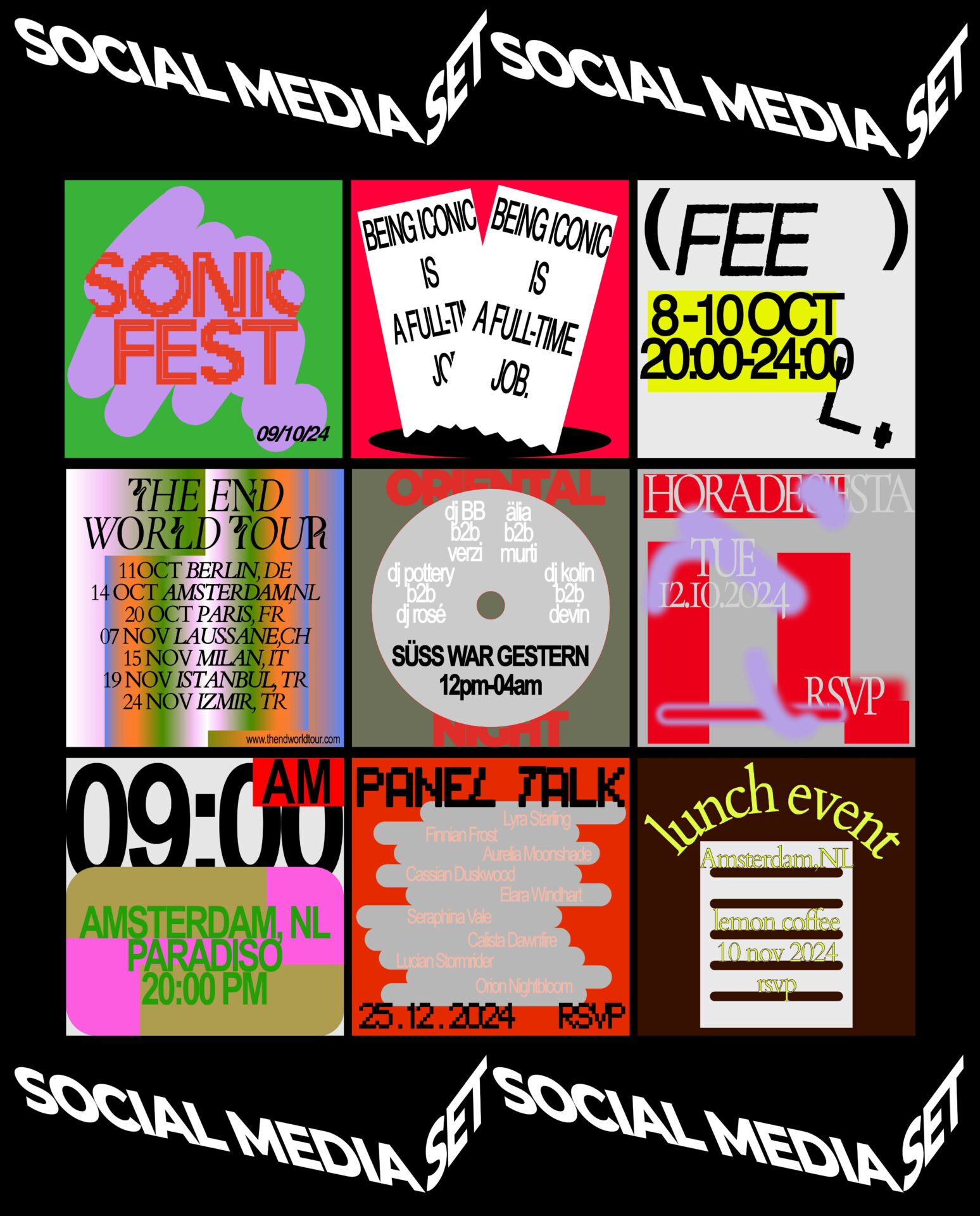 Brutal Social Media Set - 10 Templates gallery image 2