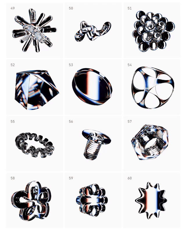 Chroma - 3D Looped Transparent Letters and Symbols