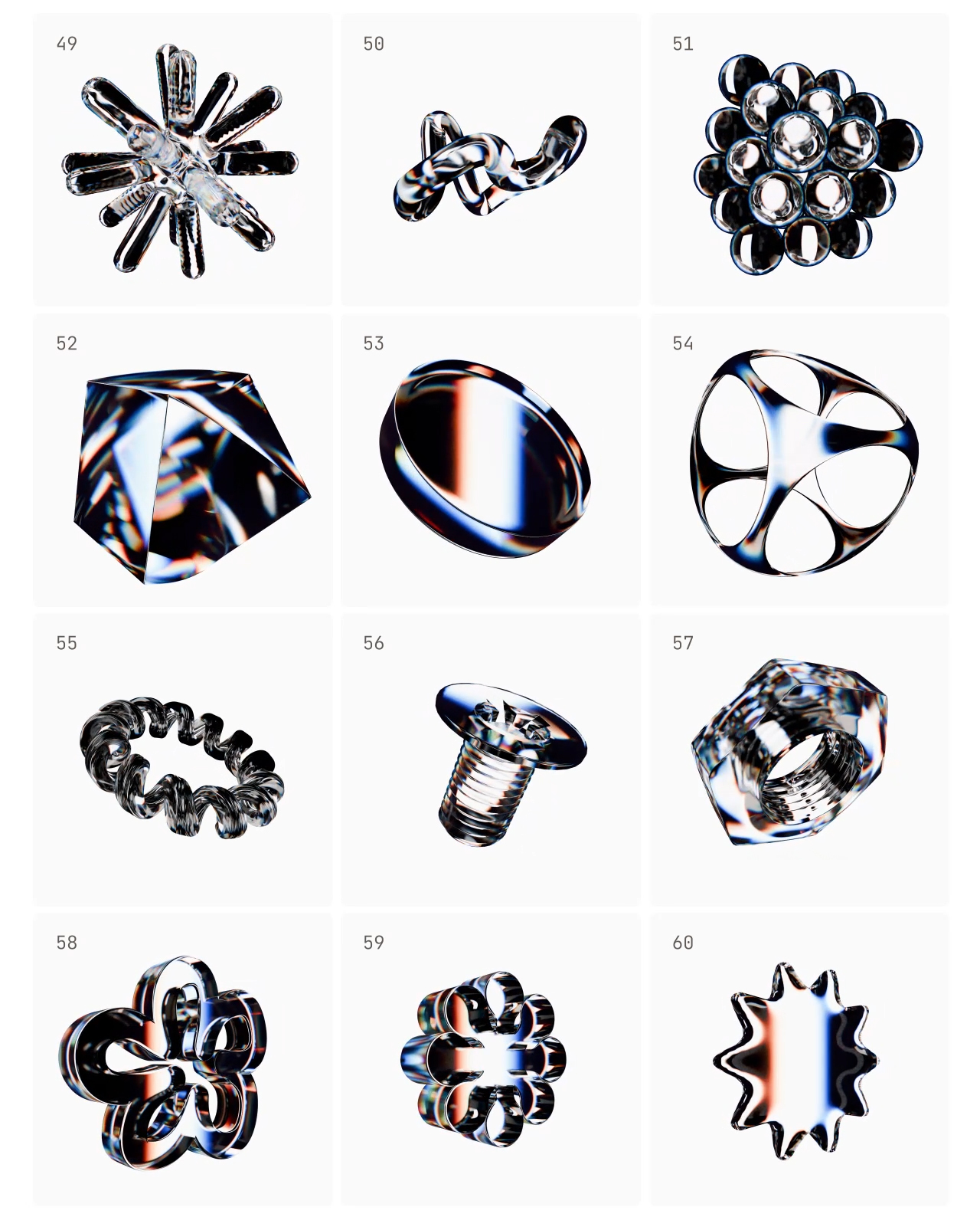 Chroma - 3D Looped Transparent Letters and Symbols gallery image 4