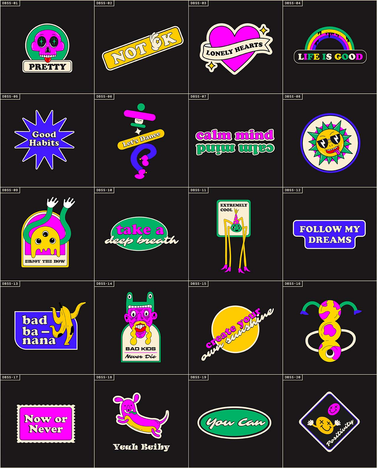 Colorful and Retro Sticker Pack - Part II gallery image 2