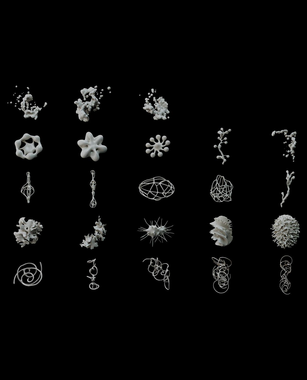 Cyber Coral - Abstract 3D Shapes Pack - 144 Pieces gallery image 4