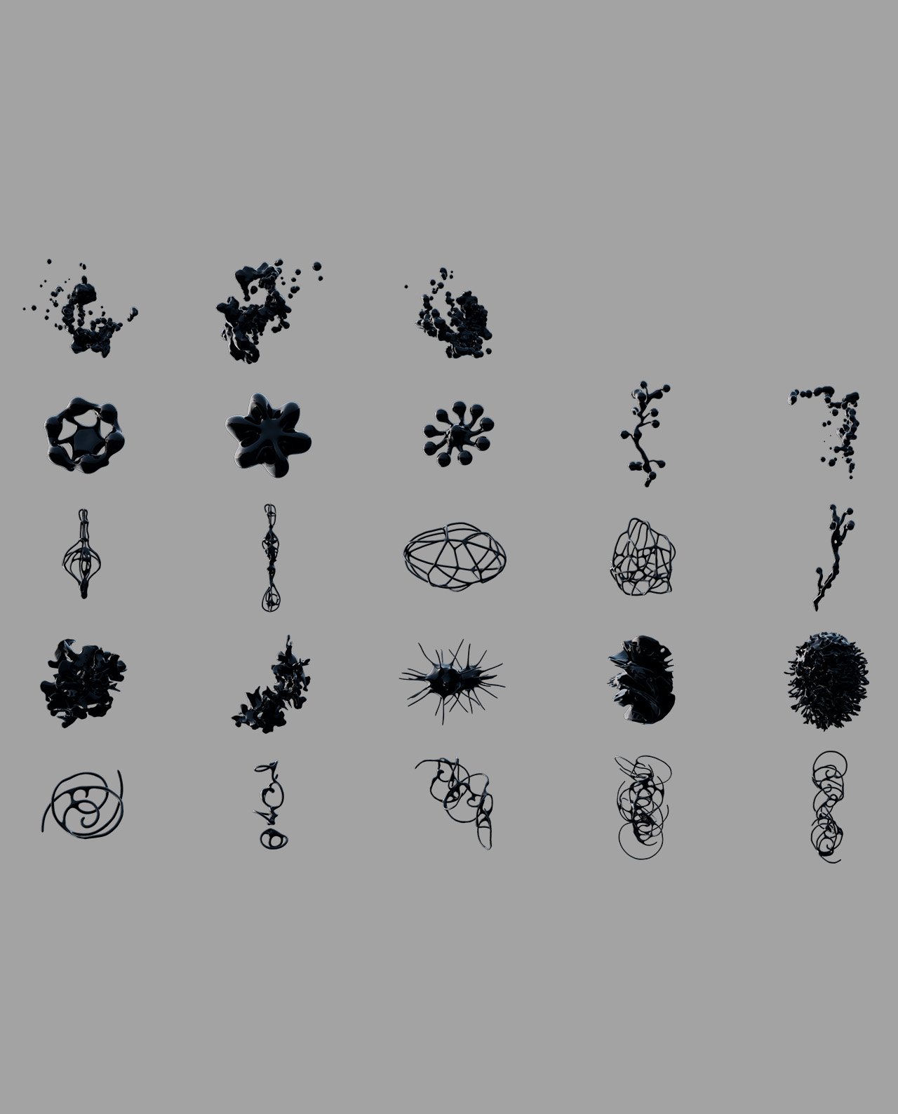 Cyber Coral - Abstract 3D Shapes Pack - 144 Pieces gallery image 7