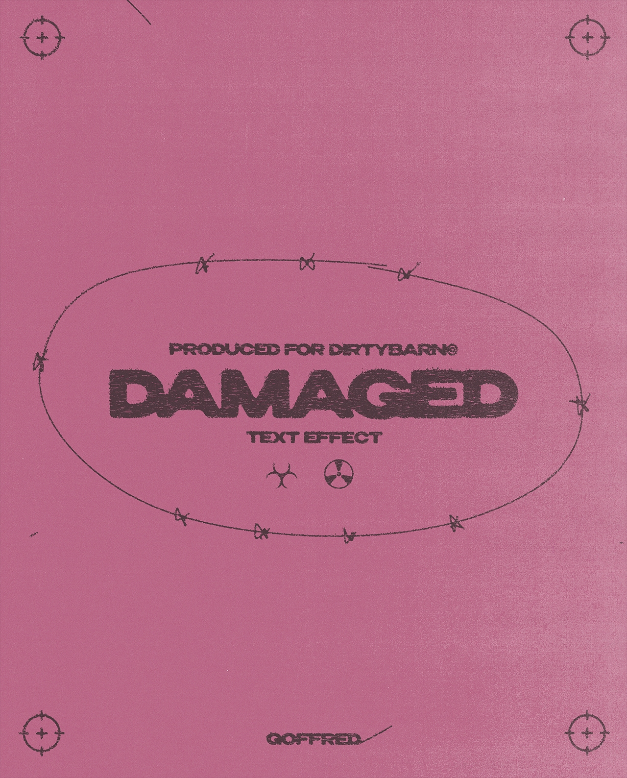 Damaged Text Template (Free)