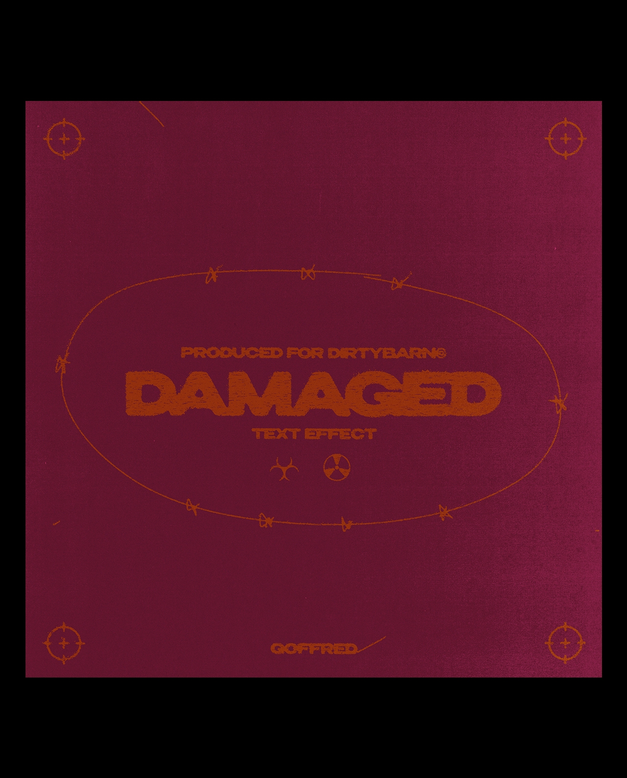 Damaged Text Template (Free) gallery image 3