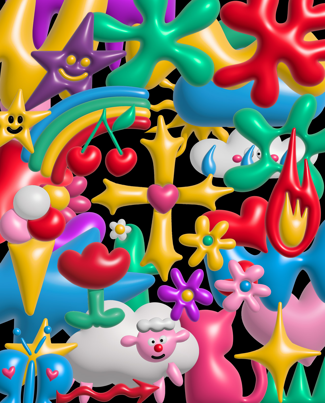 Design Elements Pack #7: 3D Vector Shapes Pack gallery image 2