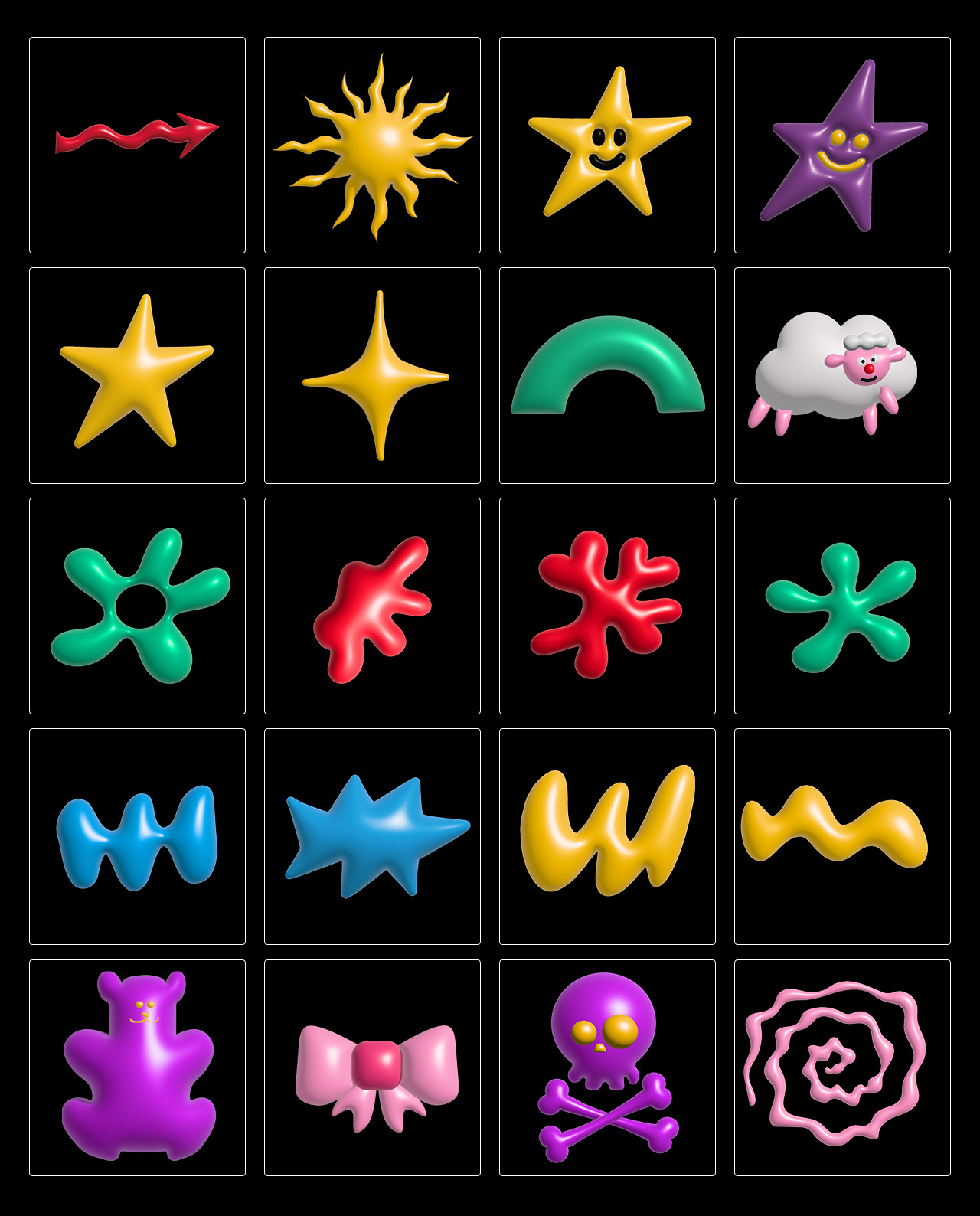 Design Elements Pack #7: 3D Vector Shapes Pack gallery image 3