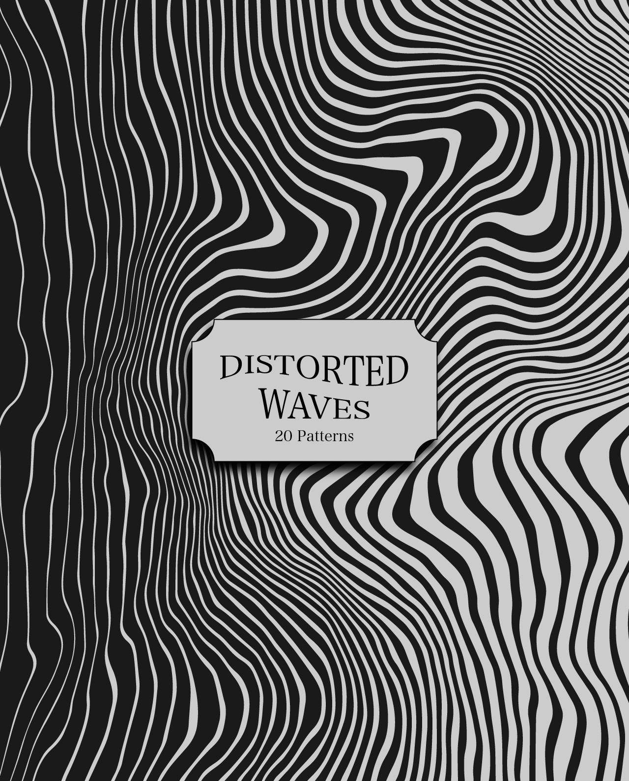 Distorted Waves - 20 Vector Patterns (Free)
