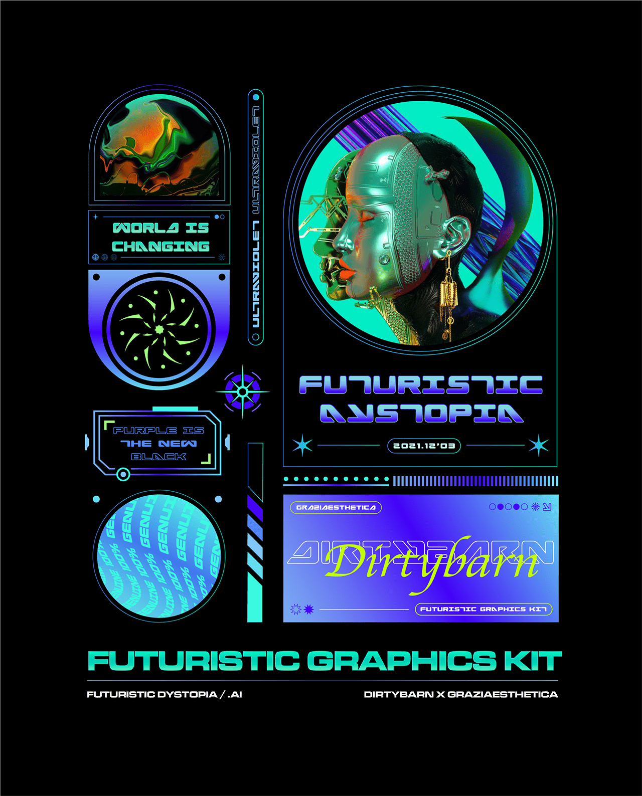 Futuristic Graphics Kit (Free)