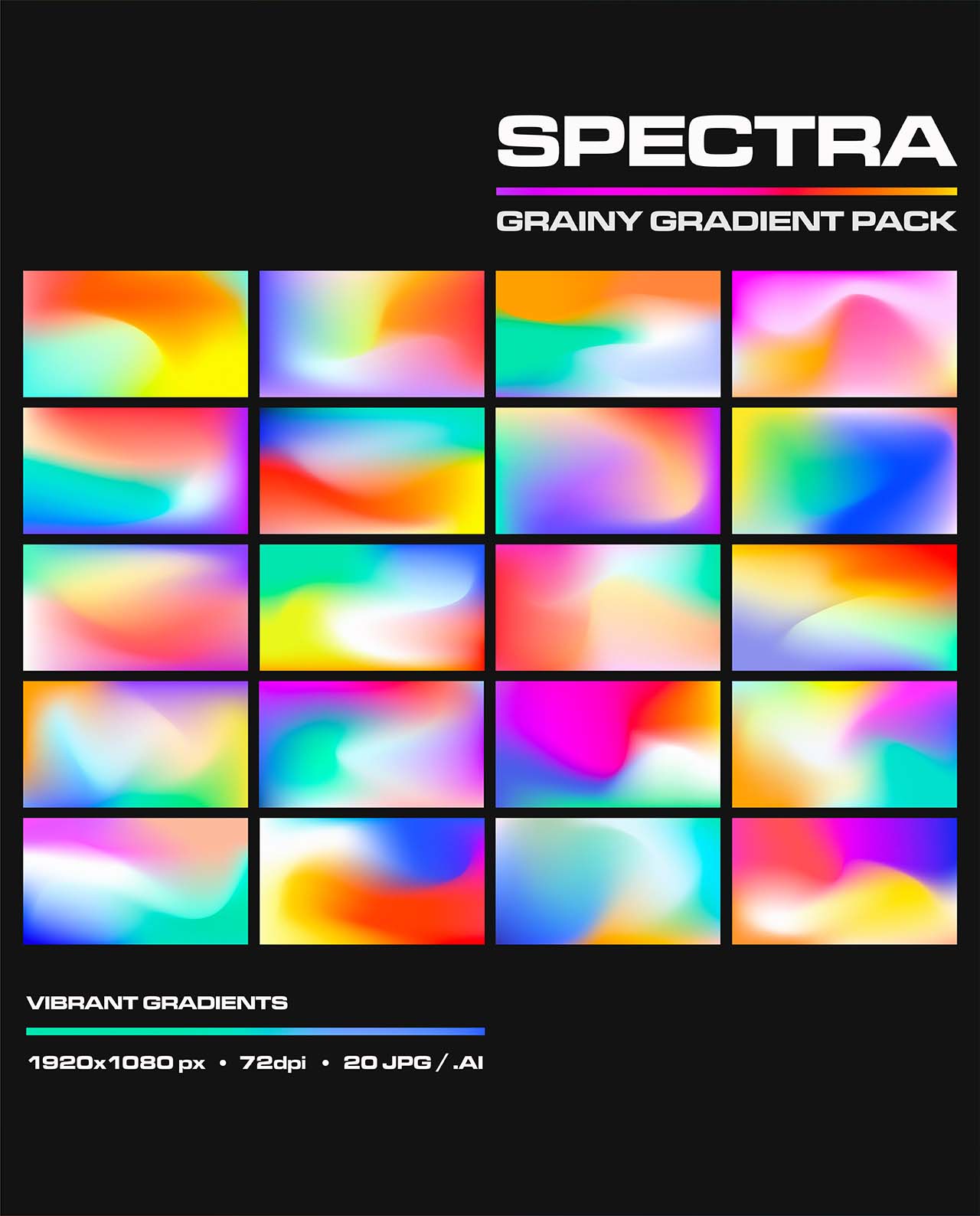 Grainy Gradient Pack - 20 Pieces (Free) gallery image 2
