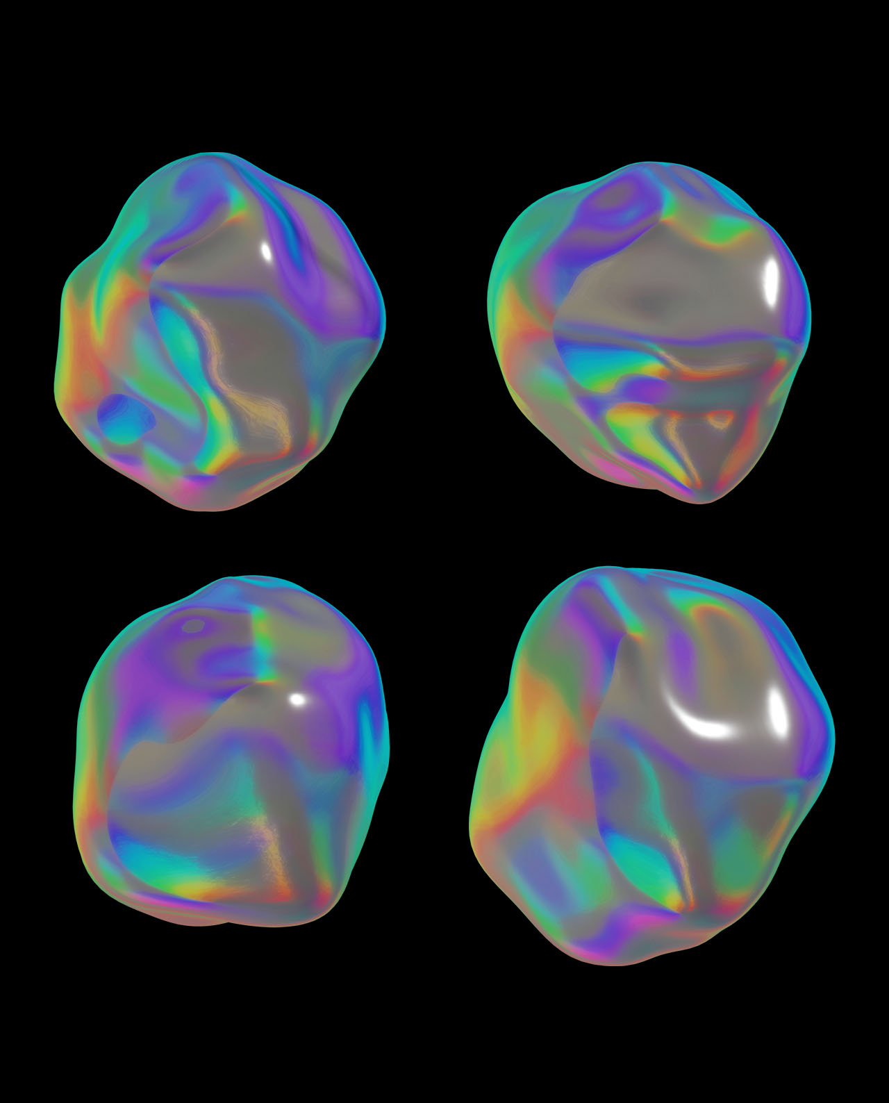 Holographic Materials Pack 9 Videos + 30 PNGs + 8 Background gallery image 2