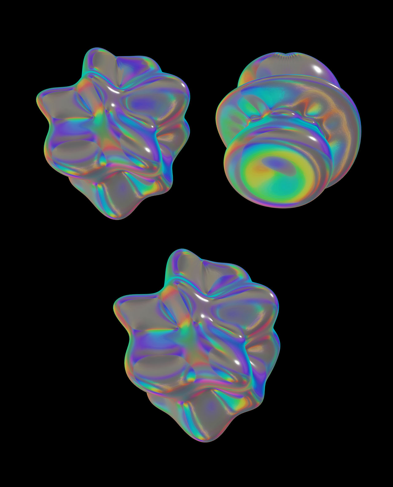 Holographic Materials Pack 9 Videos + 30 PNGs + 8 Background gallery image 5