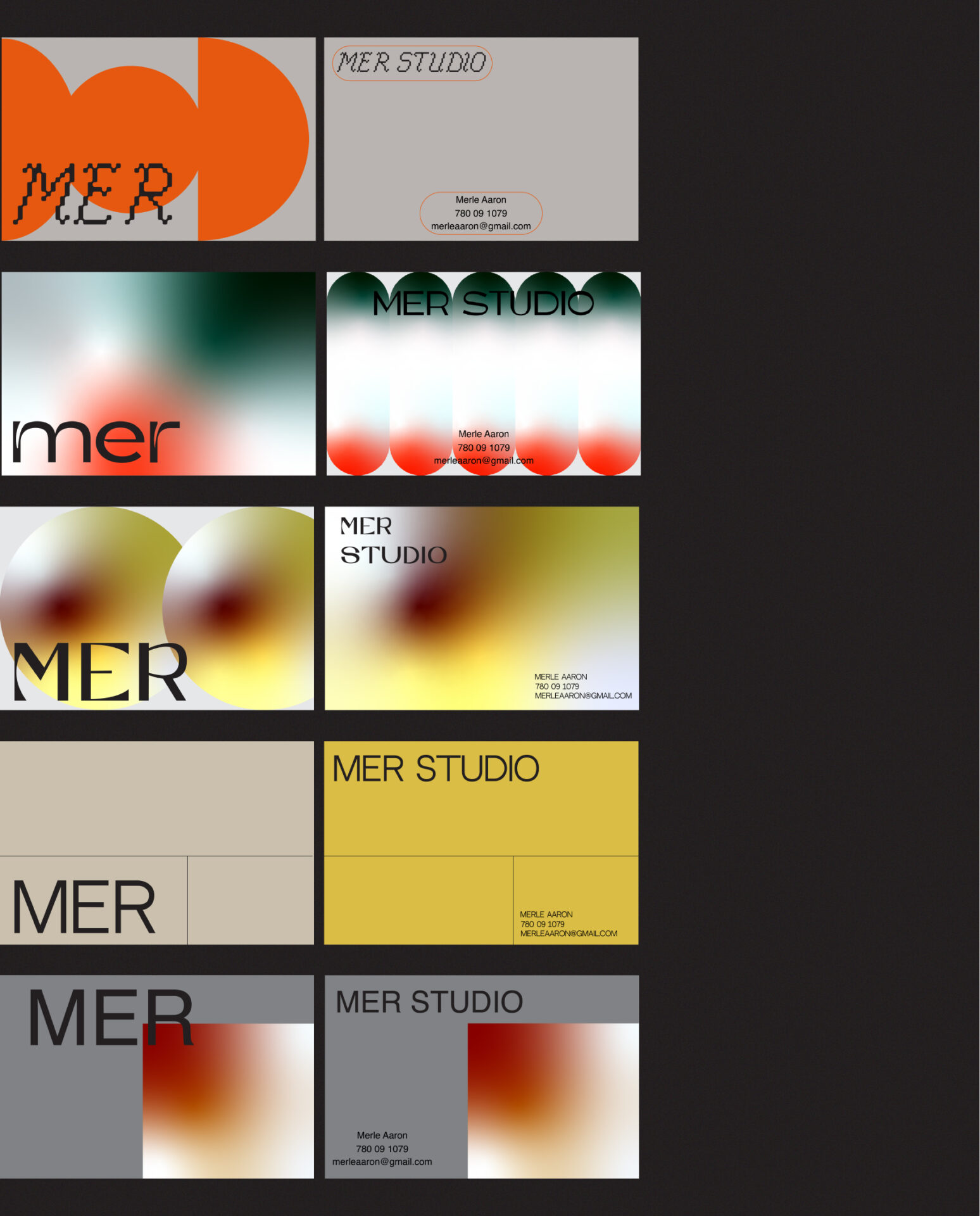 Modern & Gradient Business Card Designs - 5 Variations gallery image 2