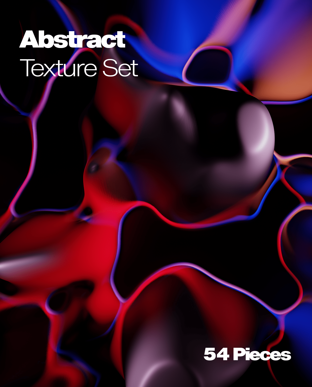 Psychedelic & Abstract Texture Set - 54 Pieces