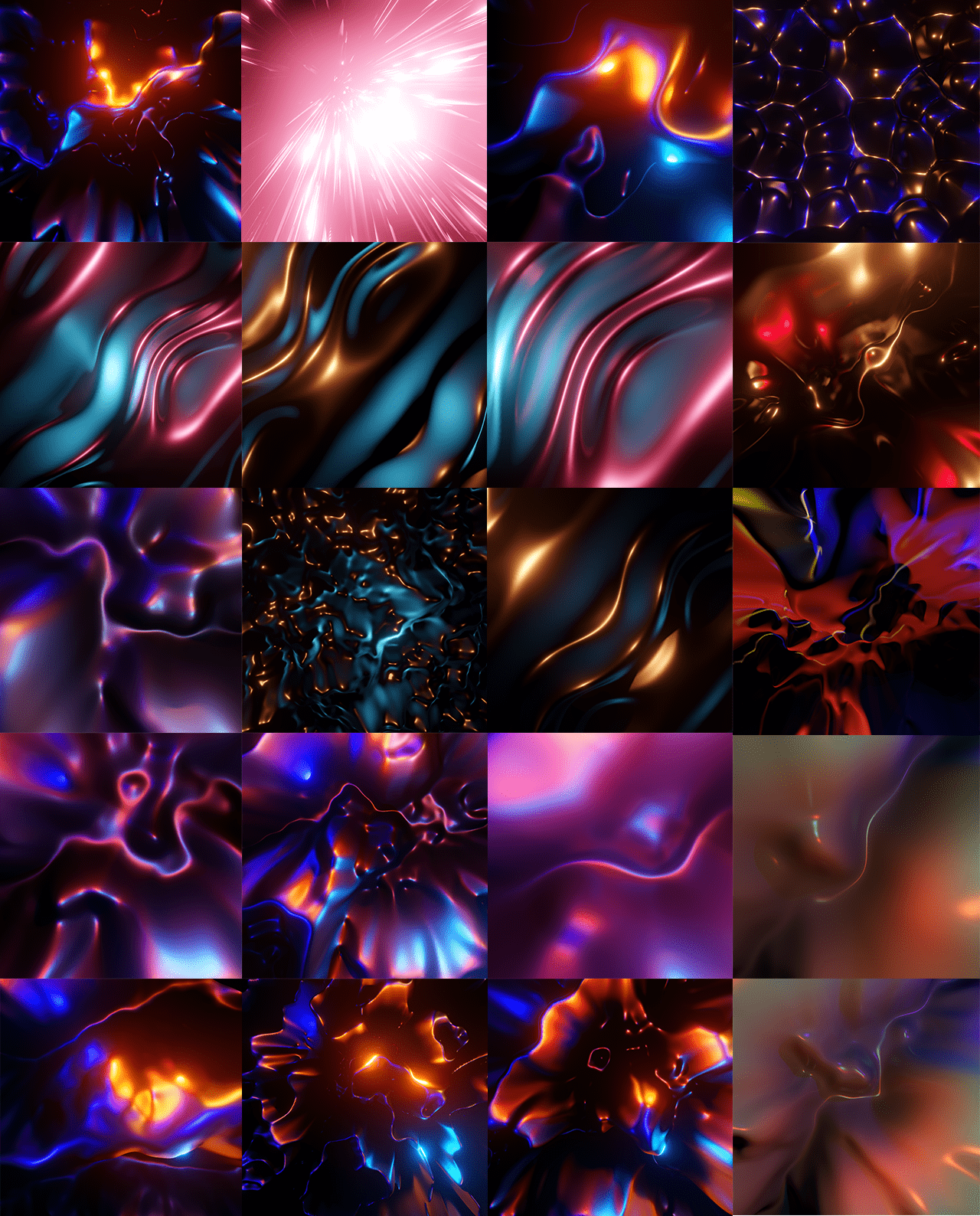 Psychedelic & Abstract Texture Set - 54 Pieces gallery image 2