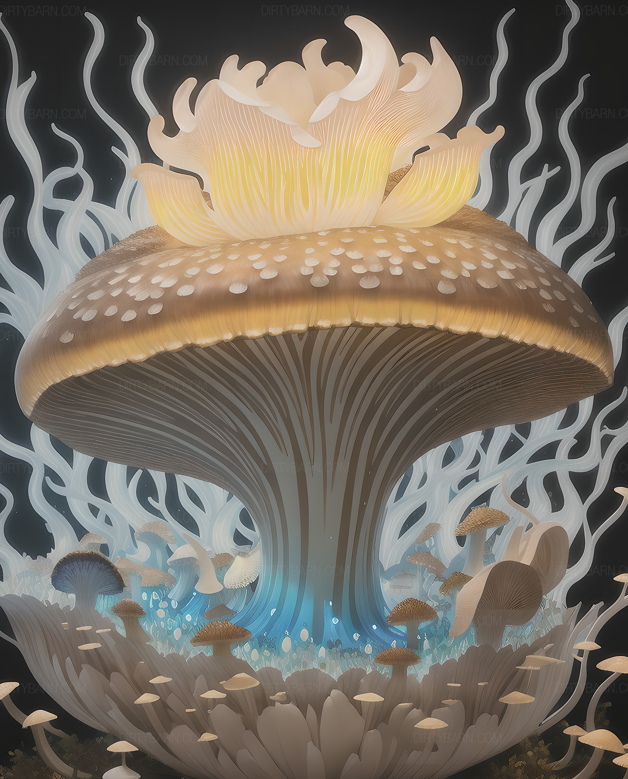 Retro Futuristic Space & Mushroom Clouds Background Pack gallery image 8