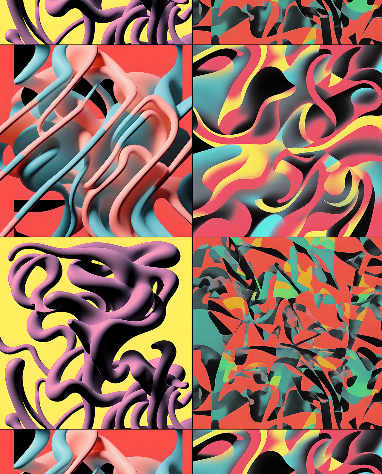 Wavy | 3D and Illustrative Background Pack - 1200+ Pieces gallery image 4