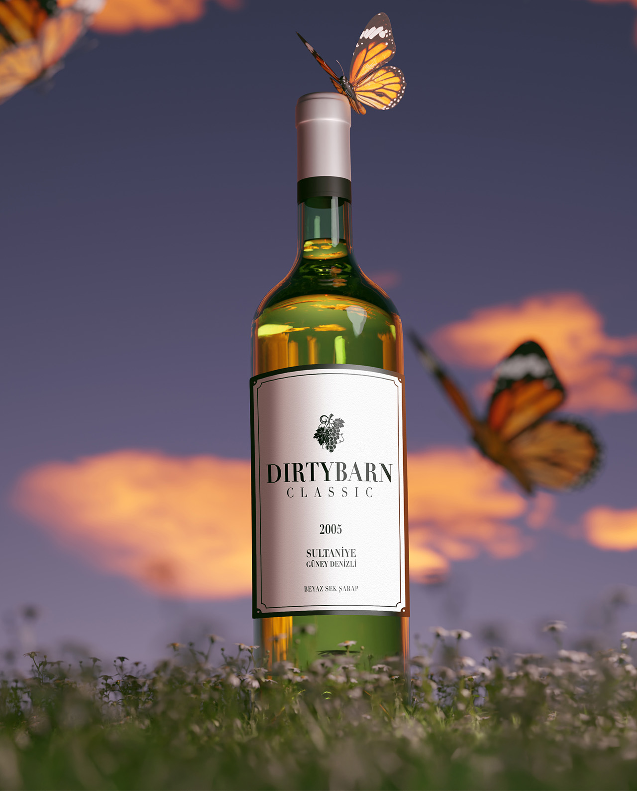 Wine Bottle Mockup