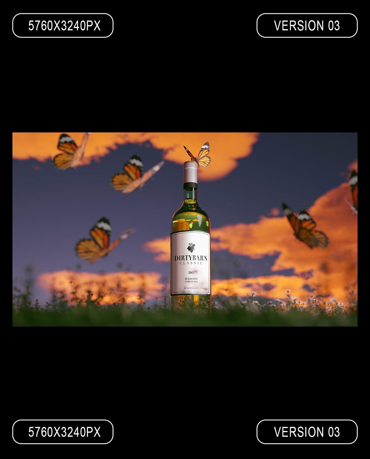 Wine Bottle Mockup gallery image 6