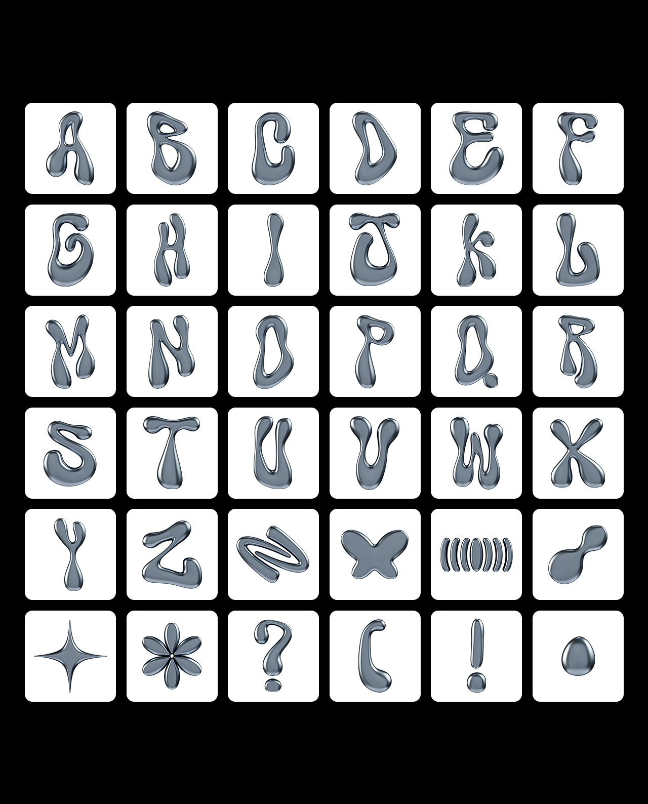 Wobbly 2 | Bubbly Letters with 3D Style and 20 Variations gallery image 10