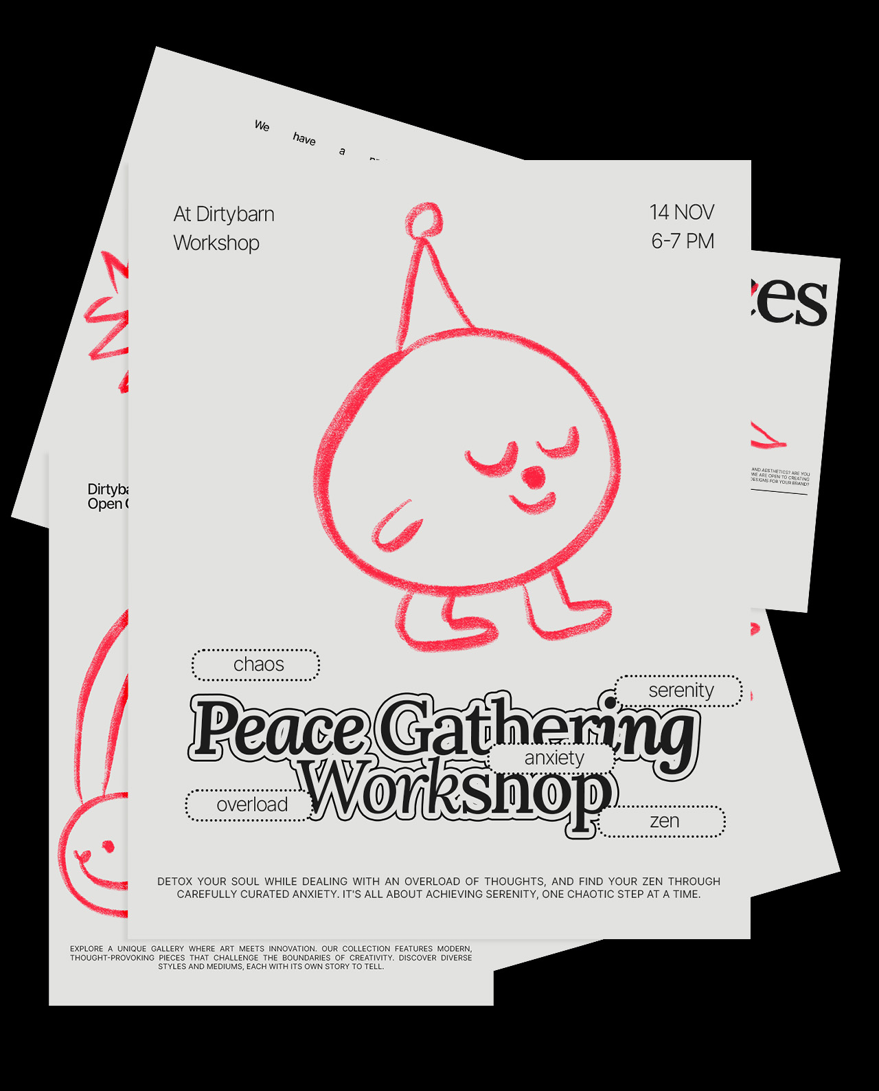 Wonky Social Media Pack - 44 Doodles, 22 Layouts gallery image 2